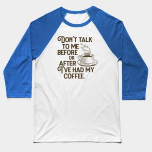 Coffee Grump Baseball T-Shirt